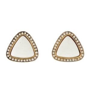 Kenneth Jay Lane Triangle Stud Earrings